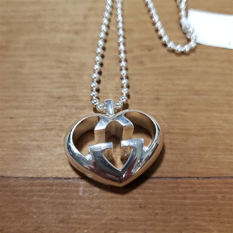 Gucci Love Britt GG Heart Pendant Necklace 